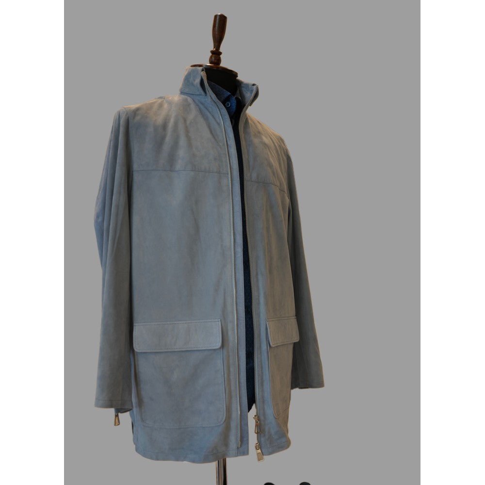 Blue Suede Jacket Sharp Attitude
