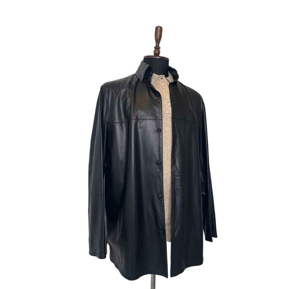 Black Leather Jacket Refined Edge
