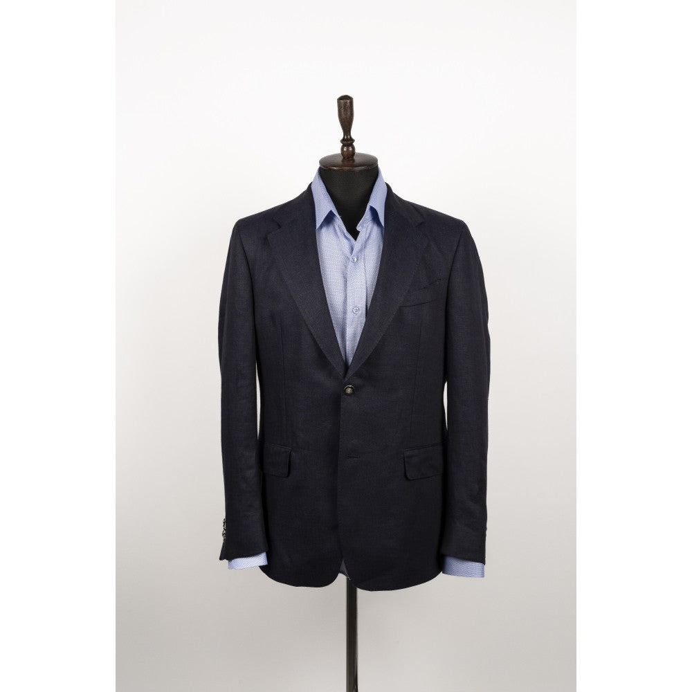 Inked Blue Linen Jacket
