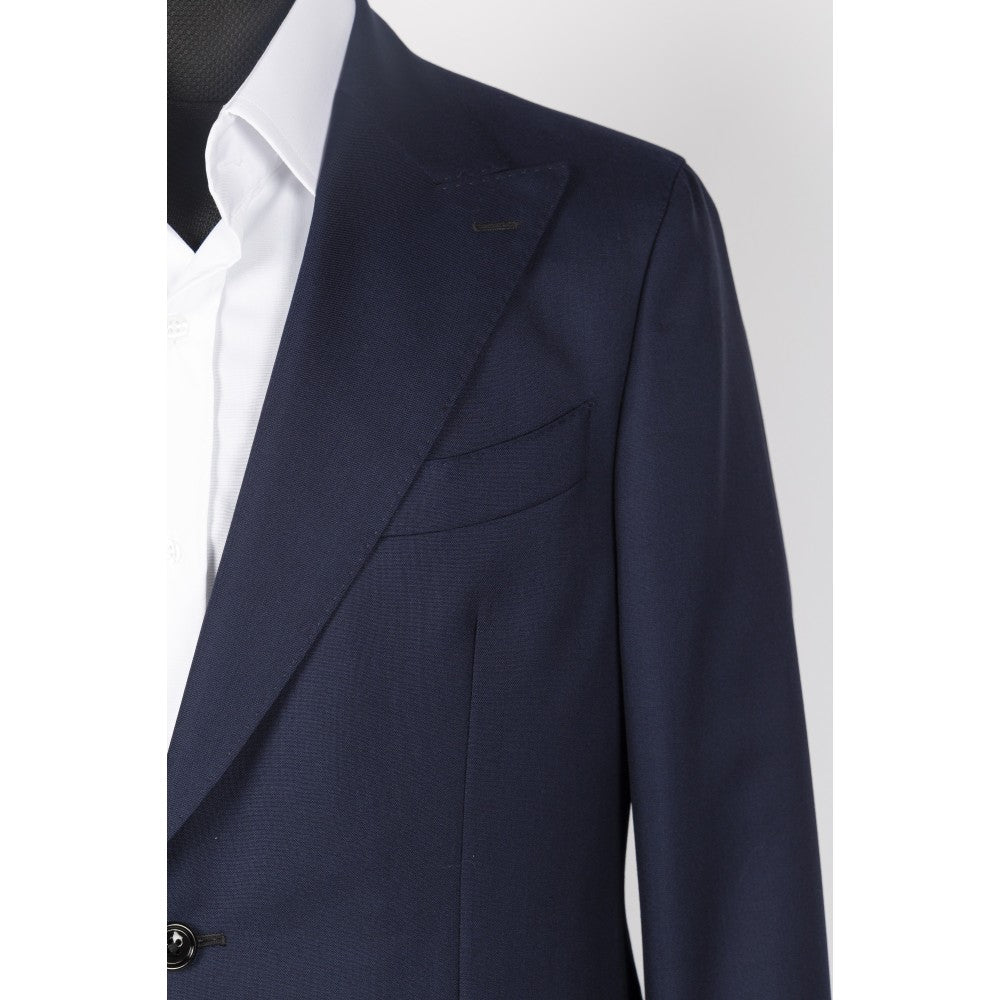 Rich Navy Blue Wool Suit