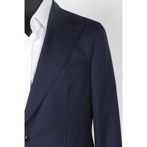 Rich Navy Blue Wool Suit