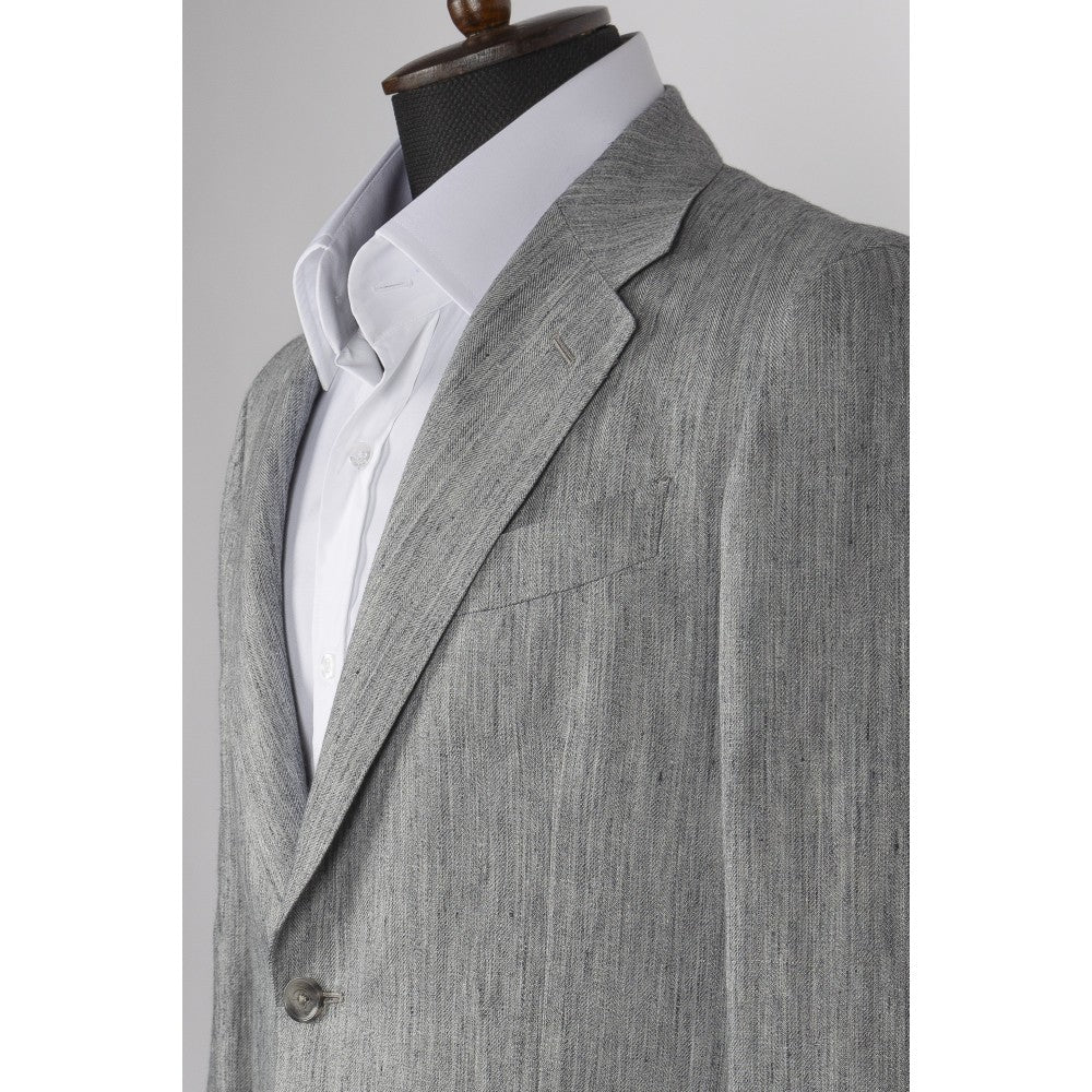 Grey Cotton Suit Modern Ease