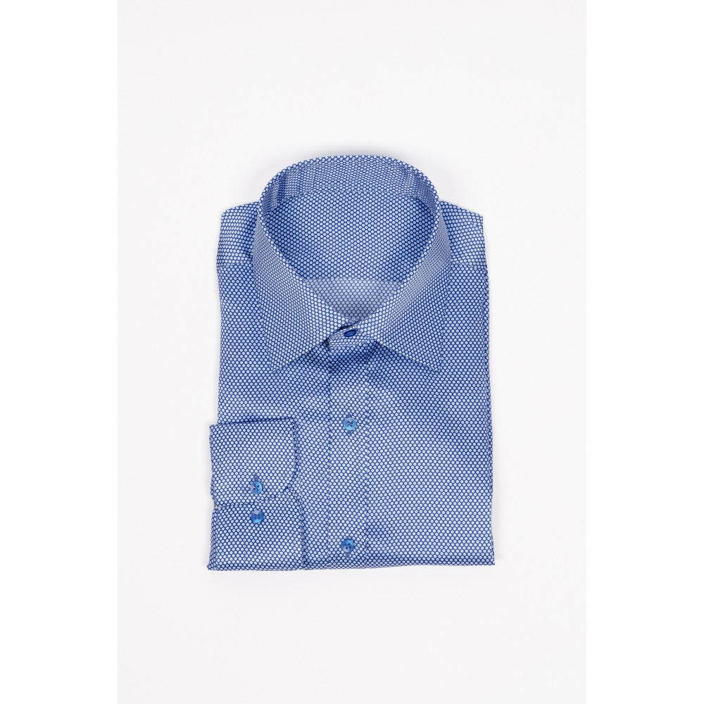 Dotted Silk Shirt Playful Luxe